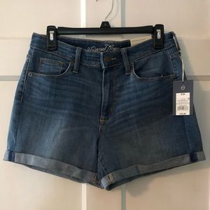 NWT High-Rise Universal Thread Denim Midi Shorts